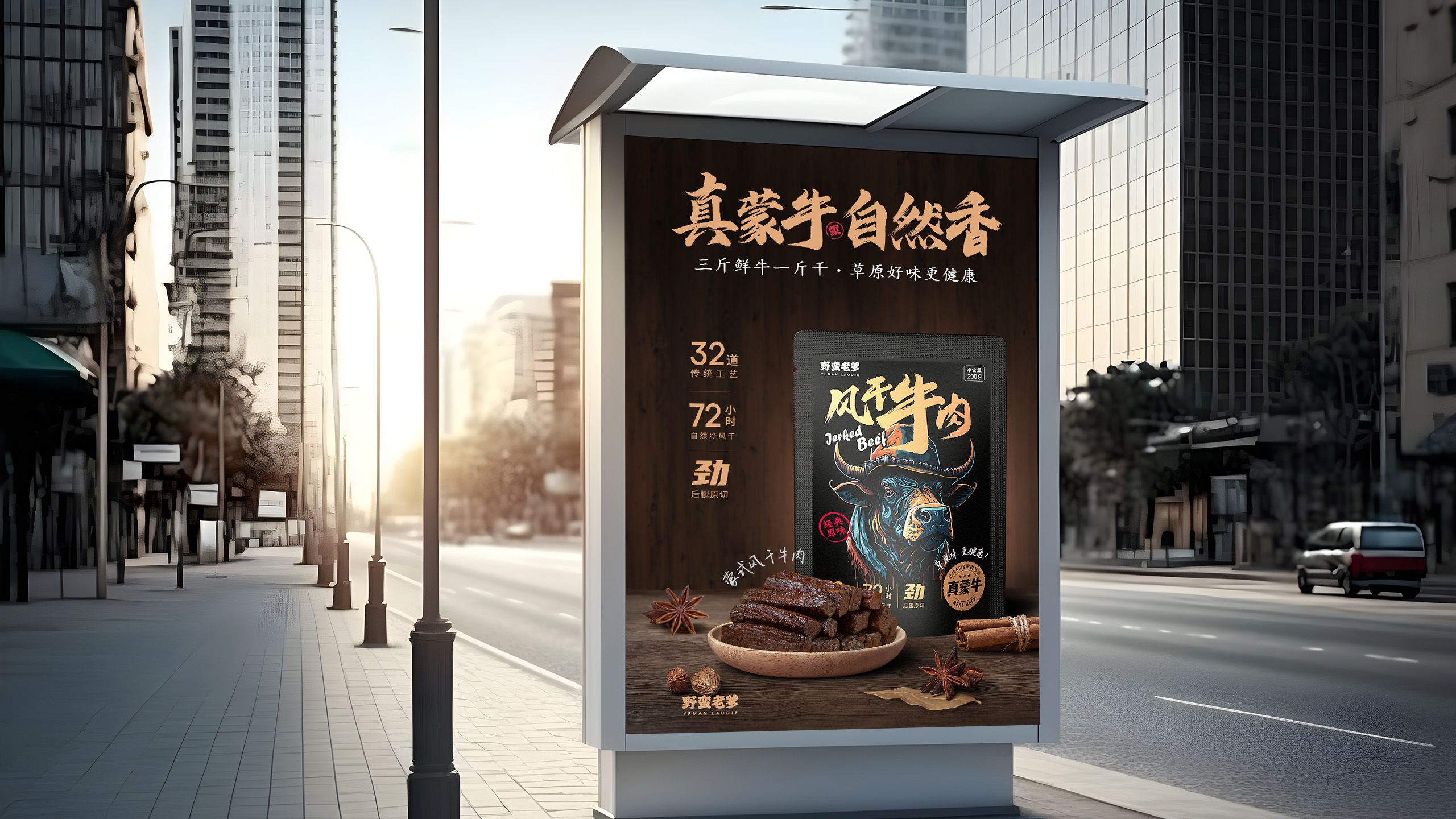 風干牛肉品牌包裝設(shè)計